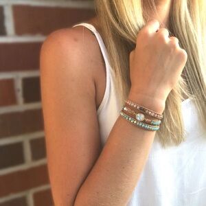 Zen spirit Opal wrapped bracelet